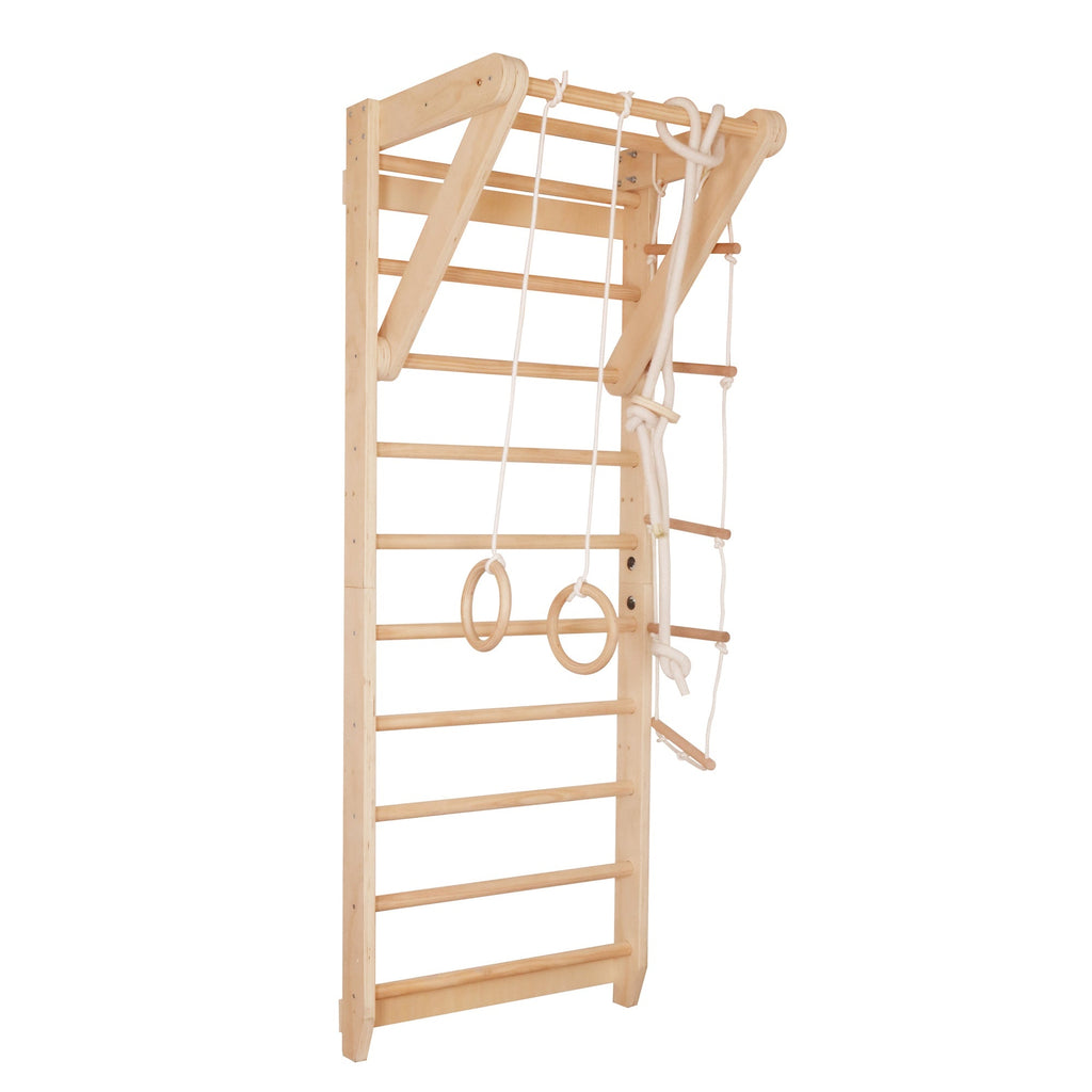 Espaldera de Pared de Madera Juguete Montessori (Gimnasio Sueco) W01F228