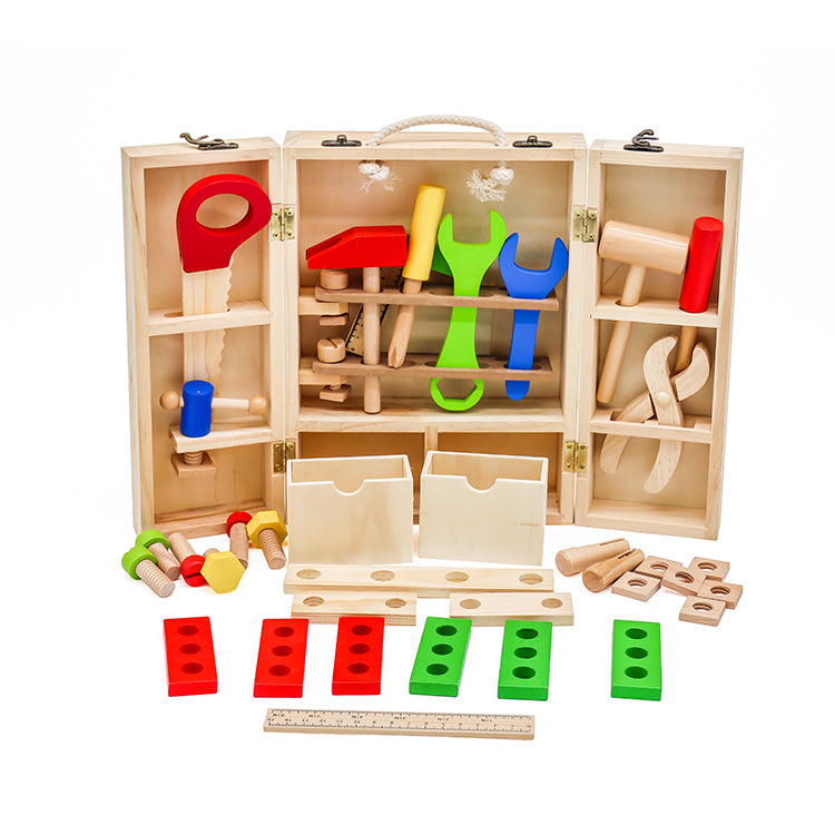 Set de Herramientas de Madera Montessori en Estuche W03D103B