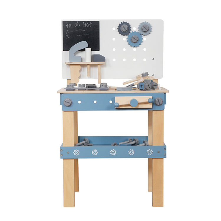 Mesa de Herramientas de Madera Juguete Montessori (Azul) W03D242C