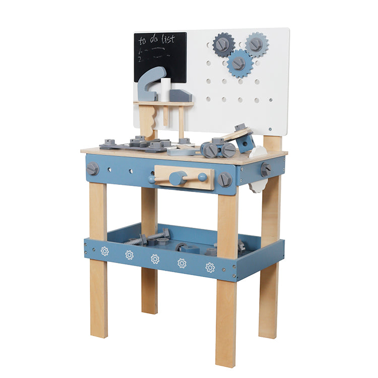 Mesa de Herramientas de Madera Juguete Montessori (Azul) W03D242C
