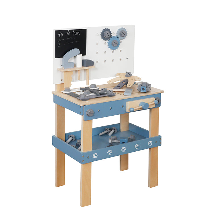 Mesa de Herramientas de Madera Juguete Montessori (Azul) W03D242C