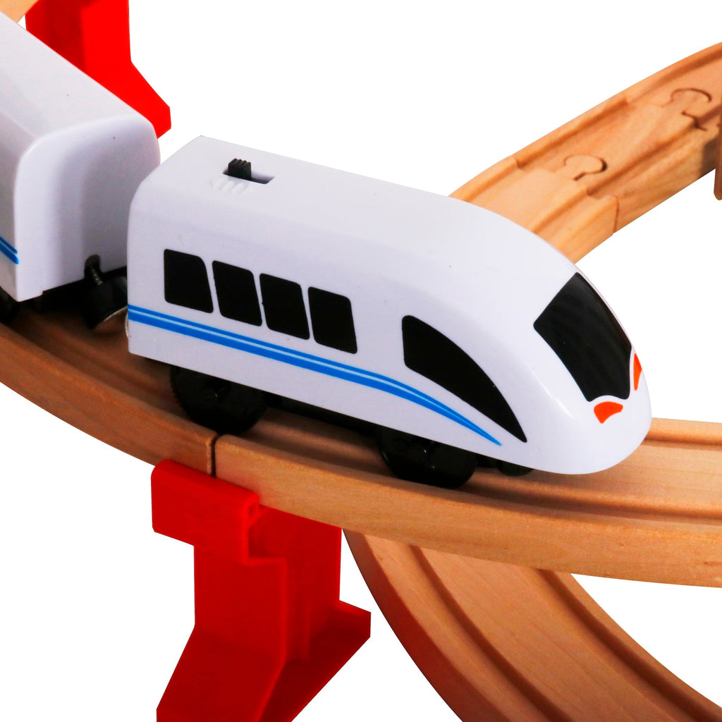 Set de tren de madera juguete modelo W04C048