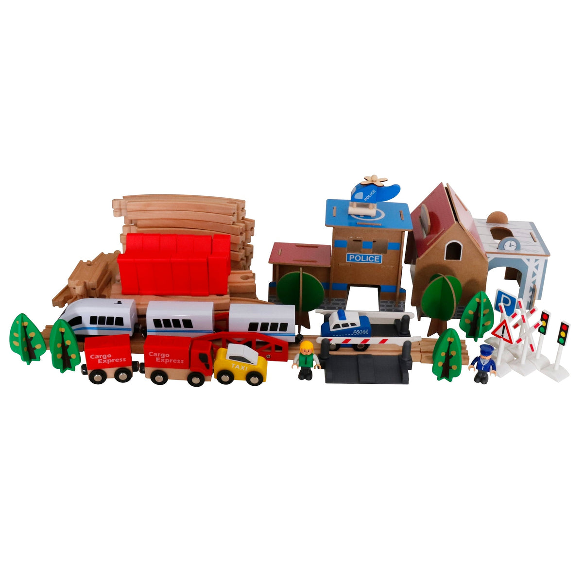 Set de tren de madera juguete modelo W04C048