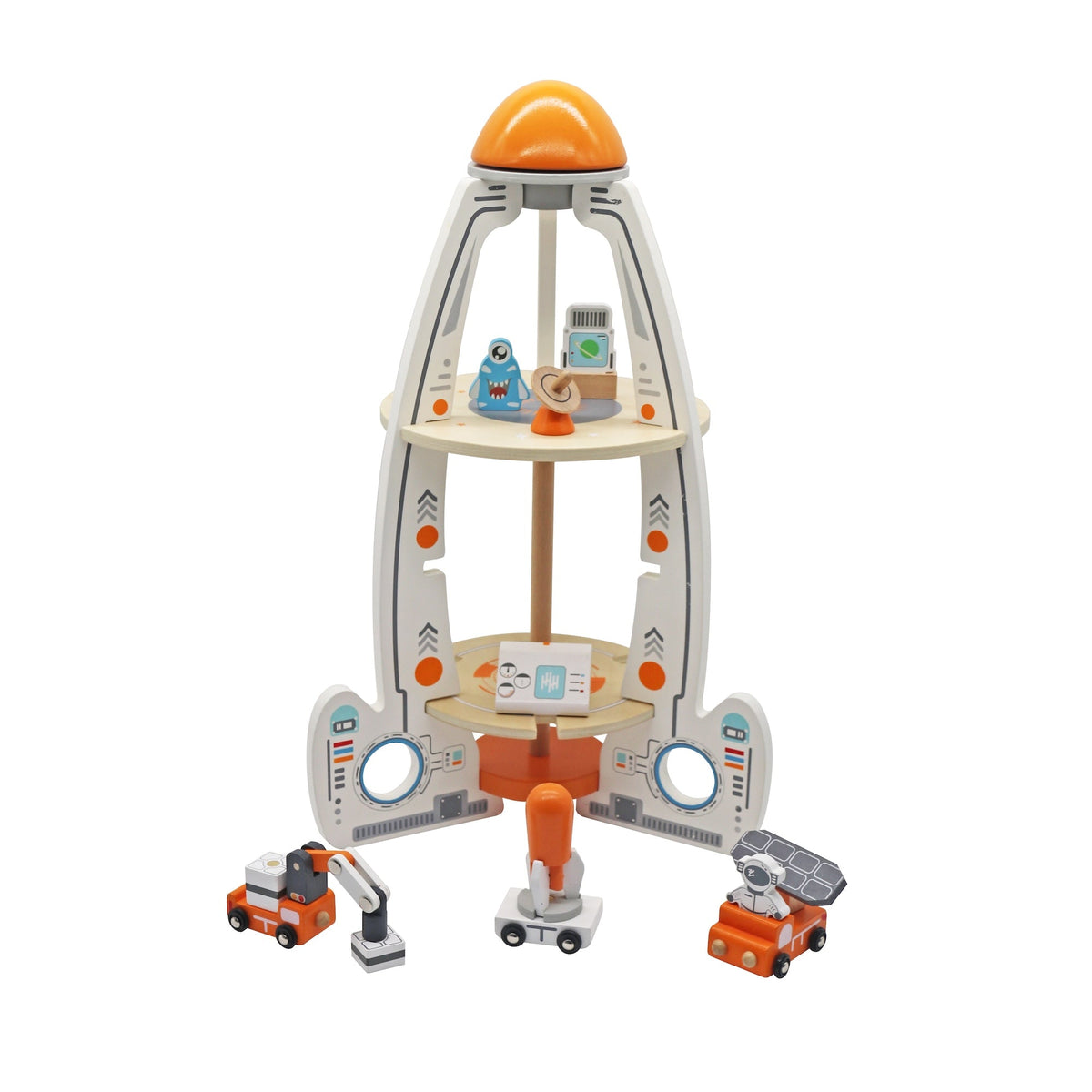 Cohete espacial Montessori juguete modelo W04F046