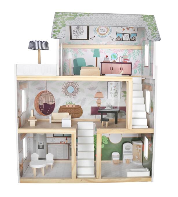 Casa de muñecas moderna juguete modelo W06A413C