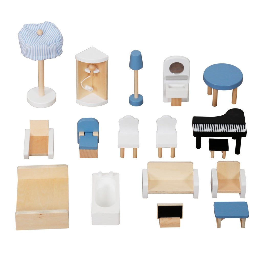 Casa de muñecas moderna juguete modelo W06A413H