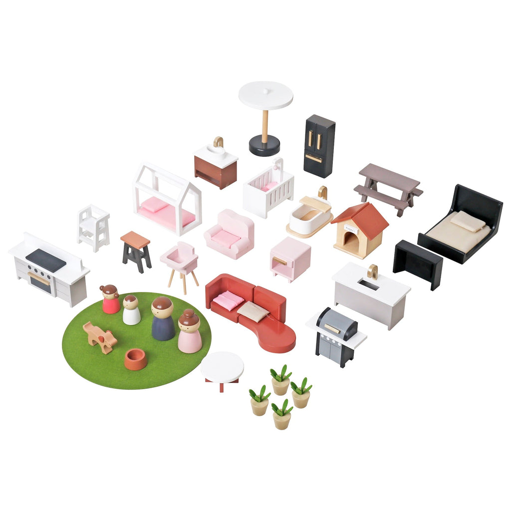 Casa de muñecas moderna juguete modelo W06A539