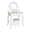 Tocador de Madera Juguete Montessori con Luz y Banco W08H222