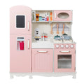 Cocinita de Madera Juguete Montessori con Set de Ollas y Luz W10C409I