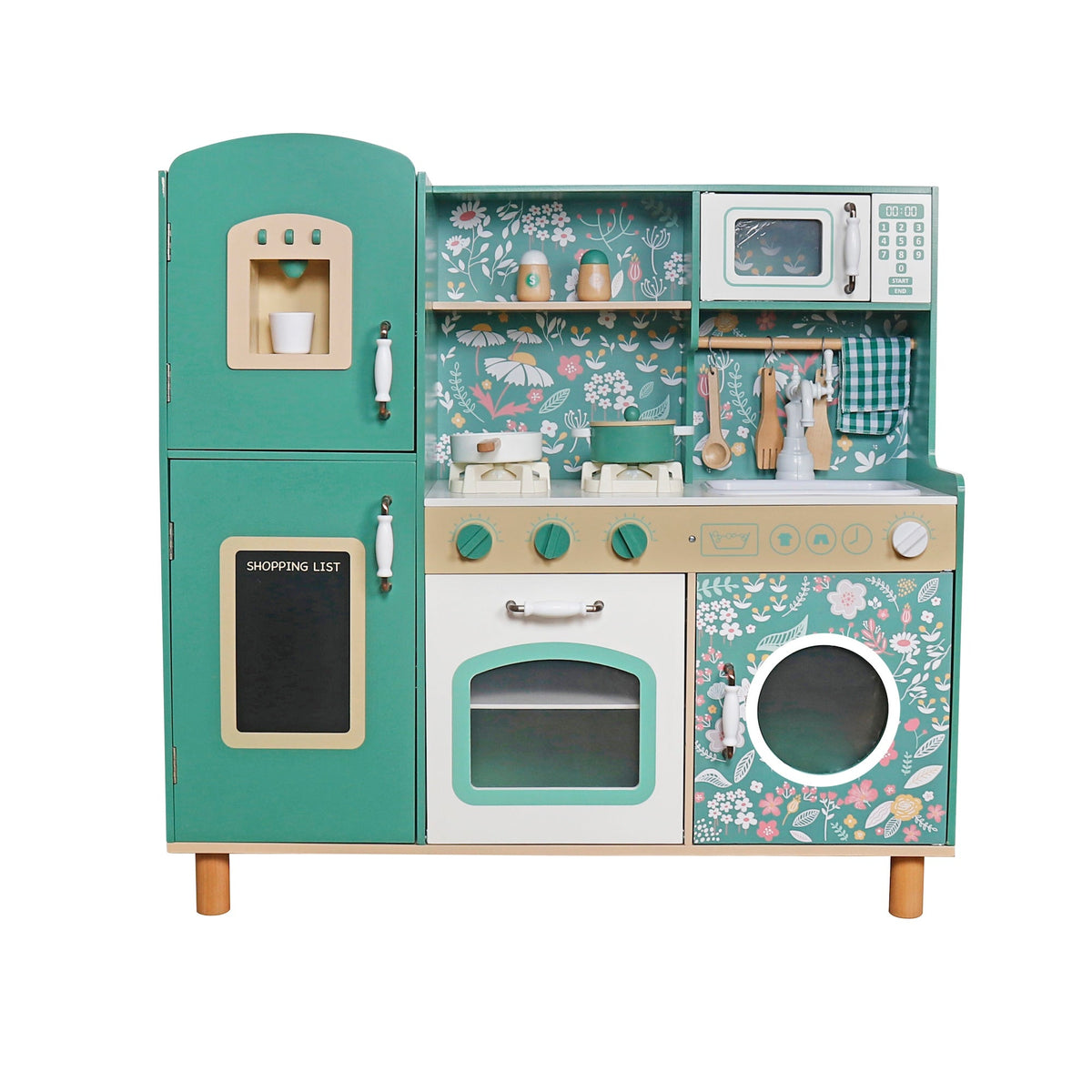 Cocinita de Madera Juguete Montessori con Estufa Electrónica W10C790B