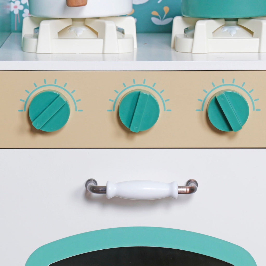 Cocinita de Madera Juguete Montessori con Estufa Electrónica W10C790B