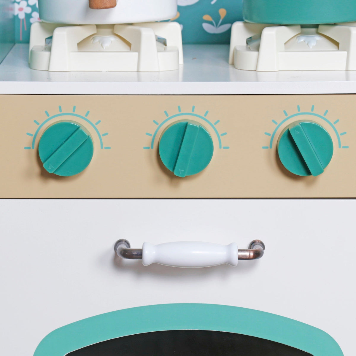 Cocinita de Madera Juguete Montessori con Estufa Electrónica W10C790B