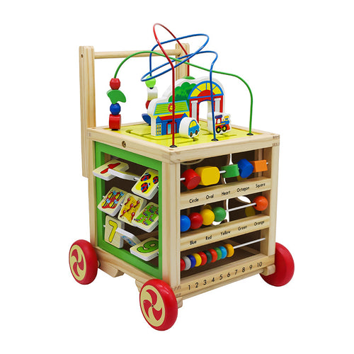 Andador y Centro de Actividades de Madera Juguete Montessori W11B128