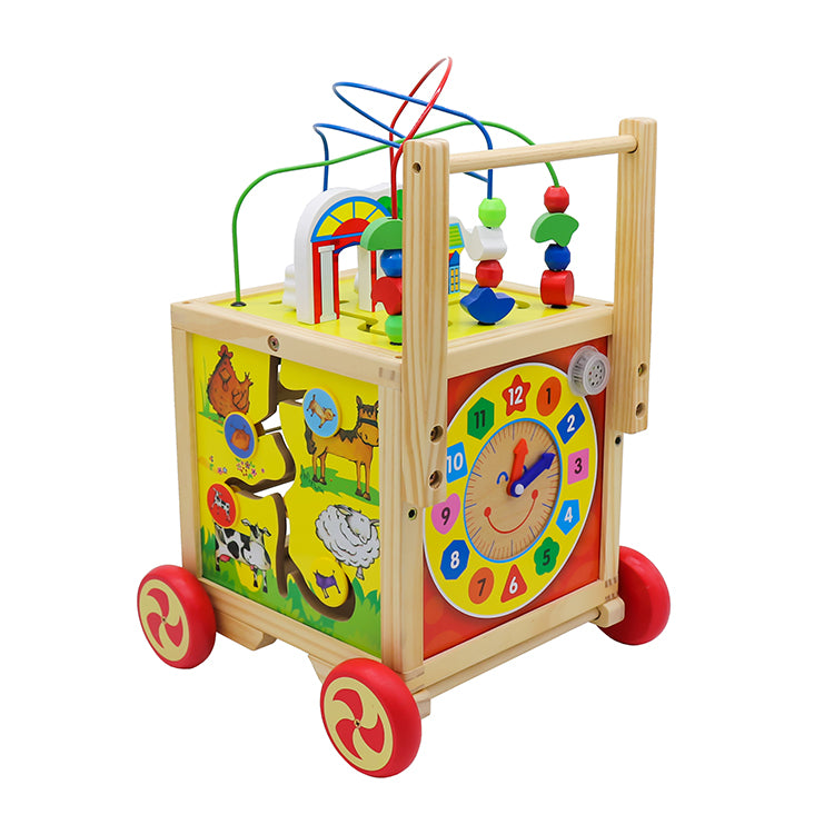 Andador y Centro de Actividades de Madera Juguete Montessori W11B128