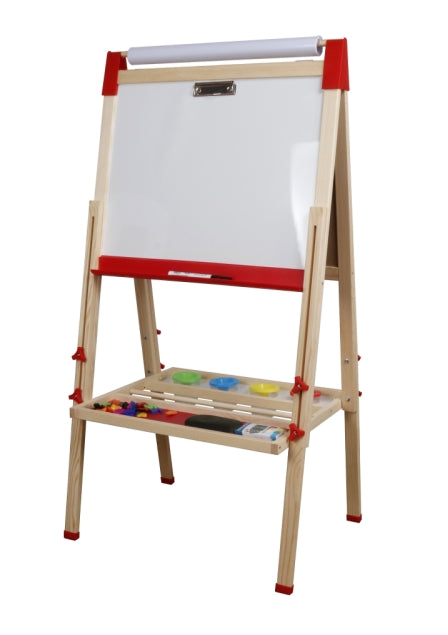 Pizarra de Madera Juguete Montessori Ajustable con Pinturas W12B196