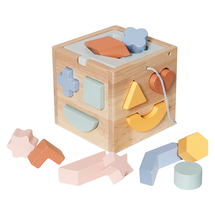 Set Montessori 3 en 1: Cubo de Formas, Apilador Arcoíris y Banco de Martillo W12D757