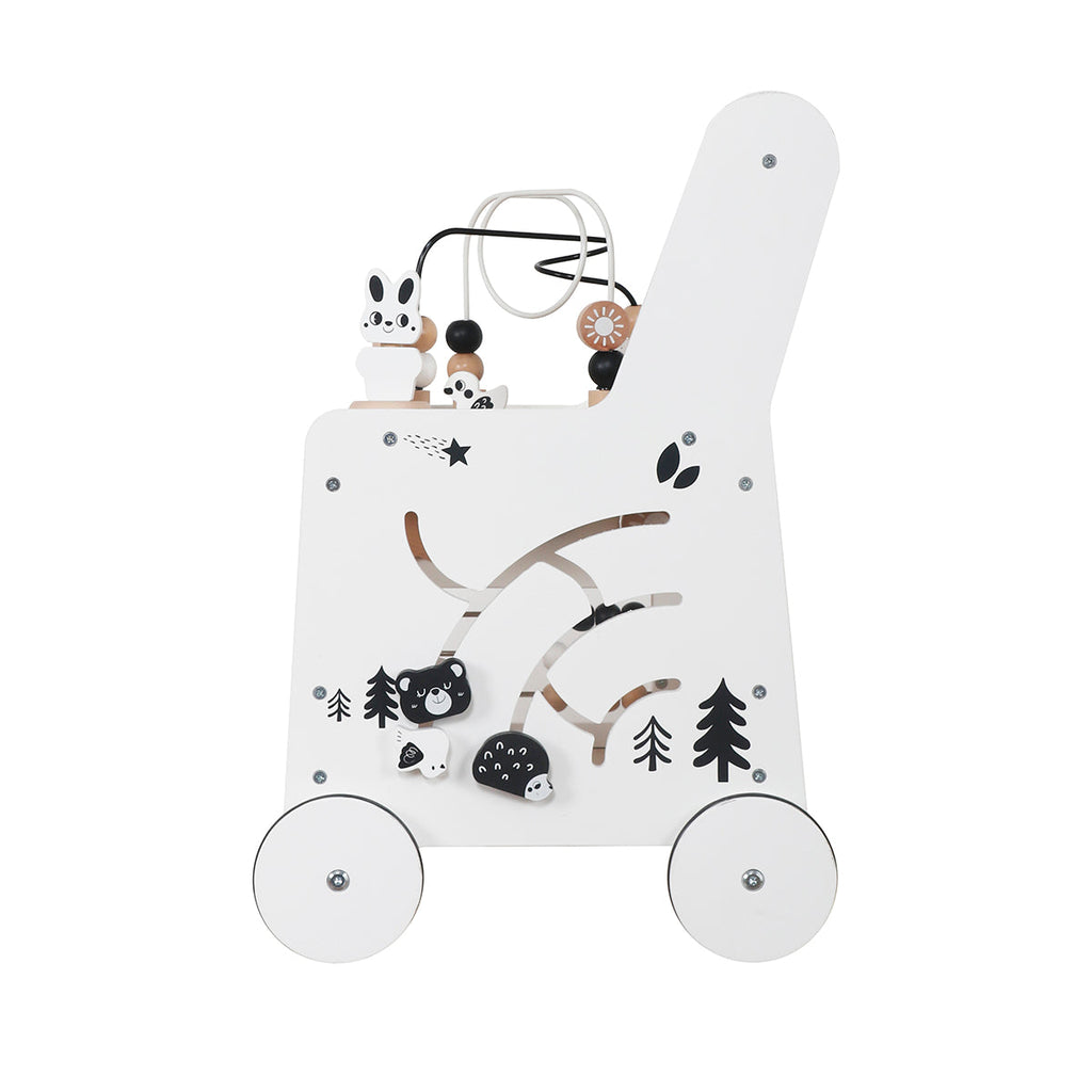 Andador de Madera Juguete Montessori con Laberinto de Cuentas W16E248